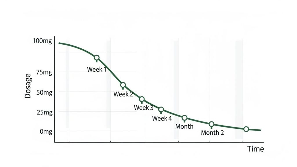 Illustration representing different psychiatric medications that require careful tapering